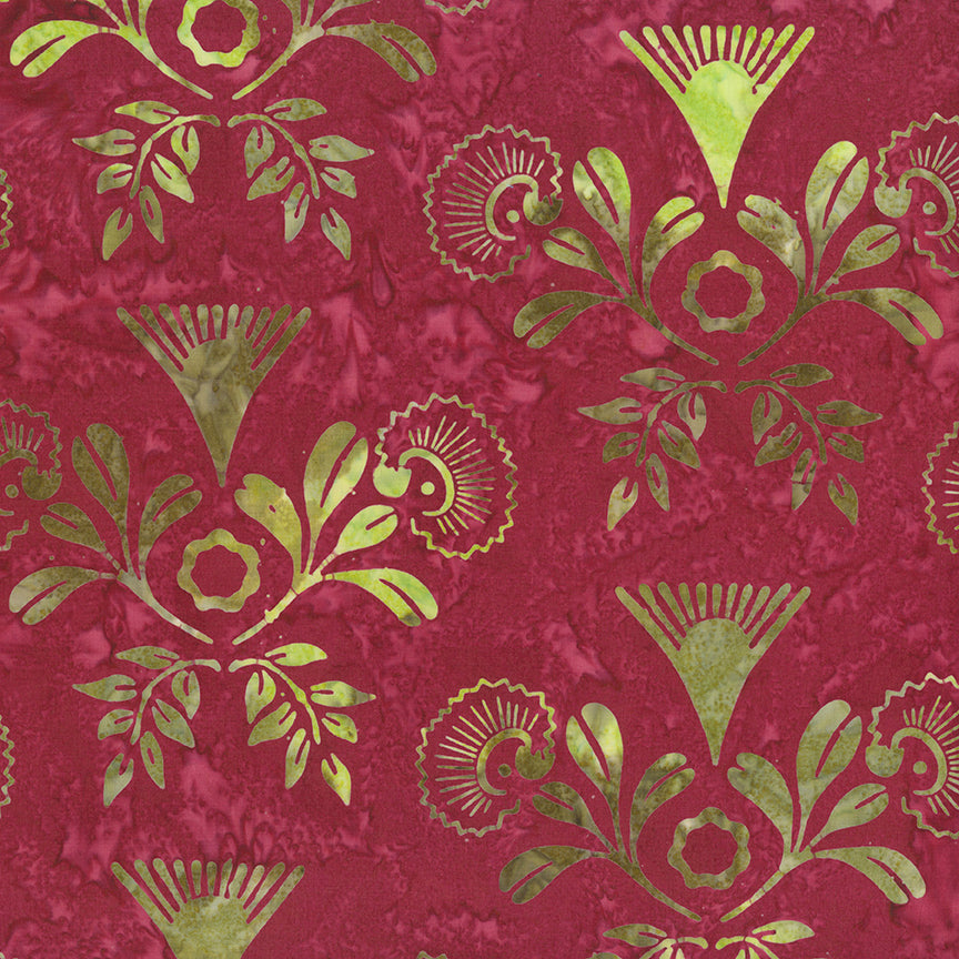 Fabric Riley Blake Sassy Expressions Batiks Damask Rose by the Quarter Yard BT23840-225