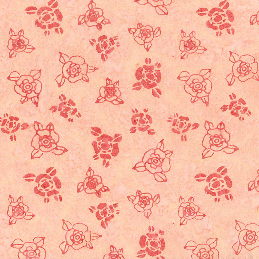 Fabric Riley Blake Primrose Expressions Batiks Damask Rose by the Quarter Yard BT23841-592