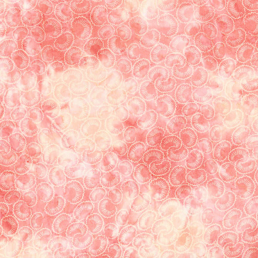 Fabric Riley Blake Blush Expressions Batiks Damask Rose by the Quarter Yard BT23845-593