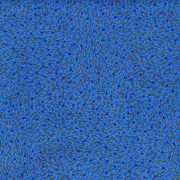 Fabric M & S Blue Bush Worm by the Quarter Yard BWOBL