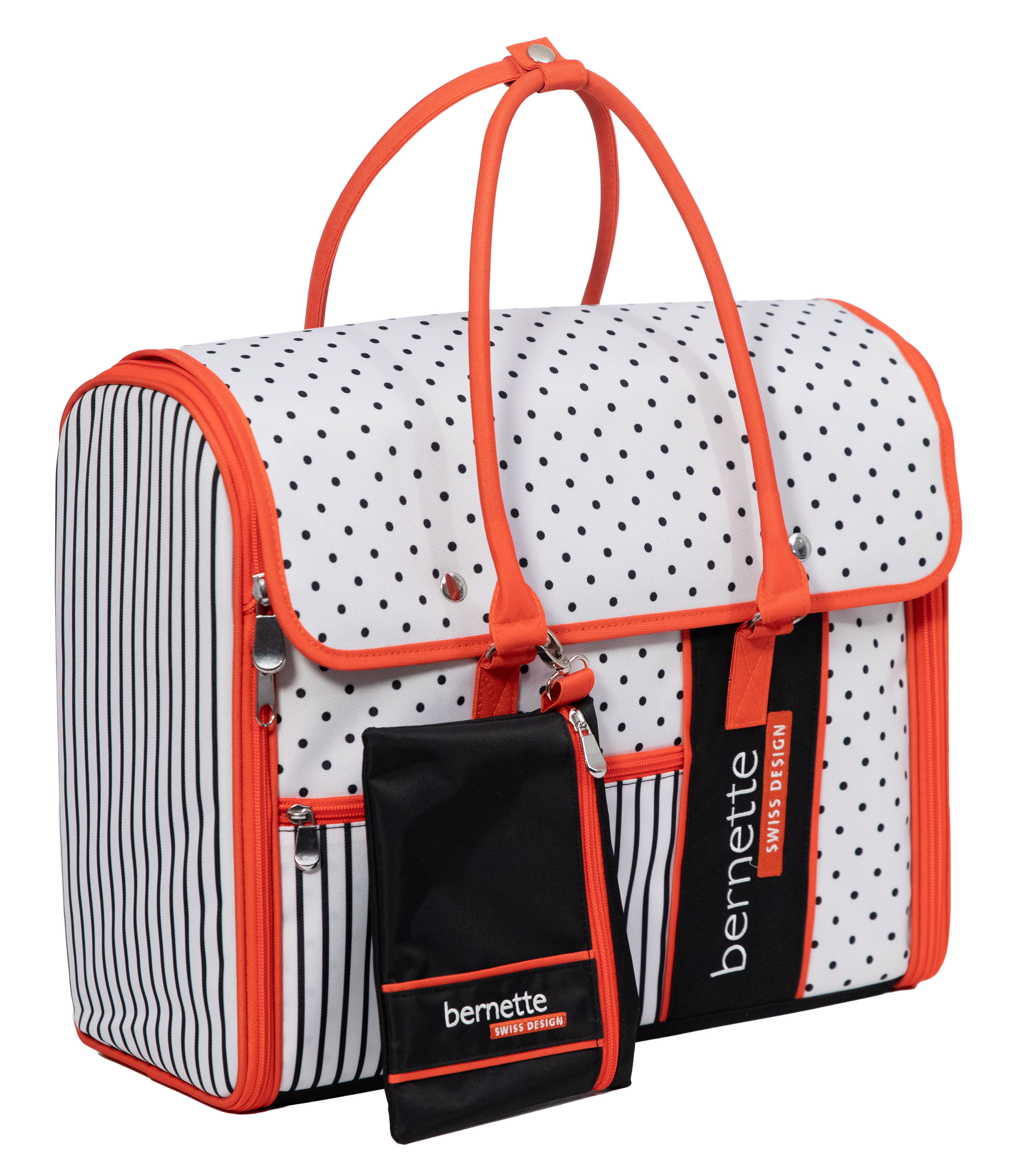 Bernette Polka Dot Sewing Machine Carrying Tote