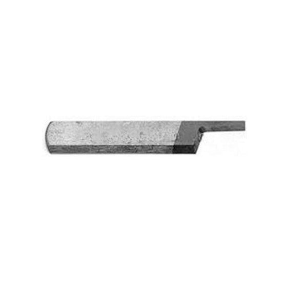 A single metal tool bit or cutting edge component shown horizontally on a plain white background.