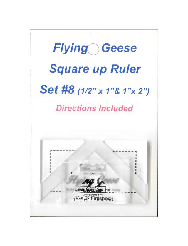 Bloc Loc Flying Geese Square Up Ruler Set #8 BLLFG-SET8