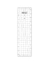 Bloc Loc Half Rectangle Triangle 4:1 Large Ruler Set BLLHRT-4:1LG A