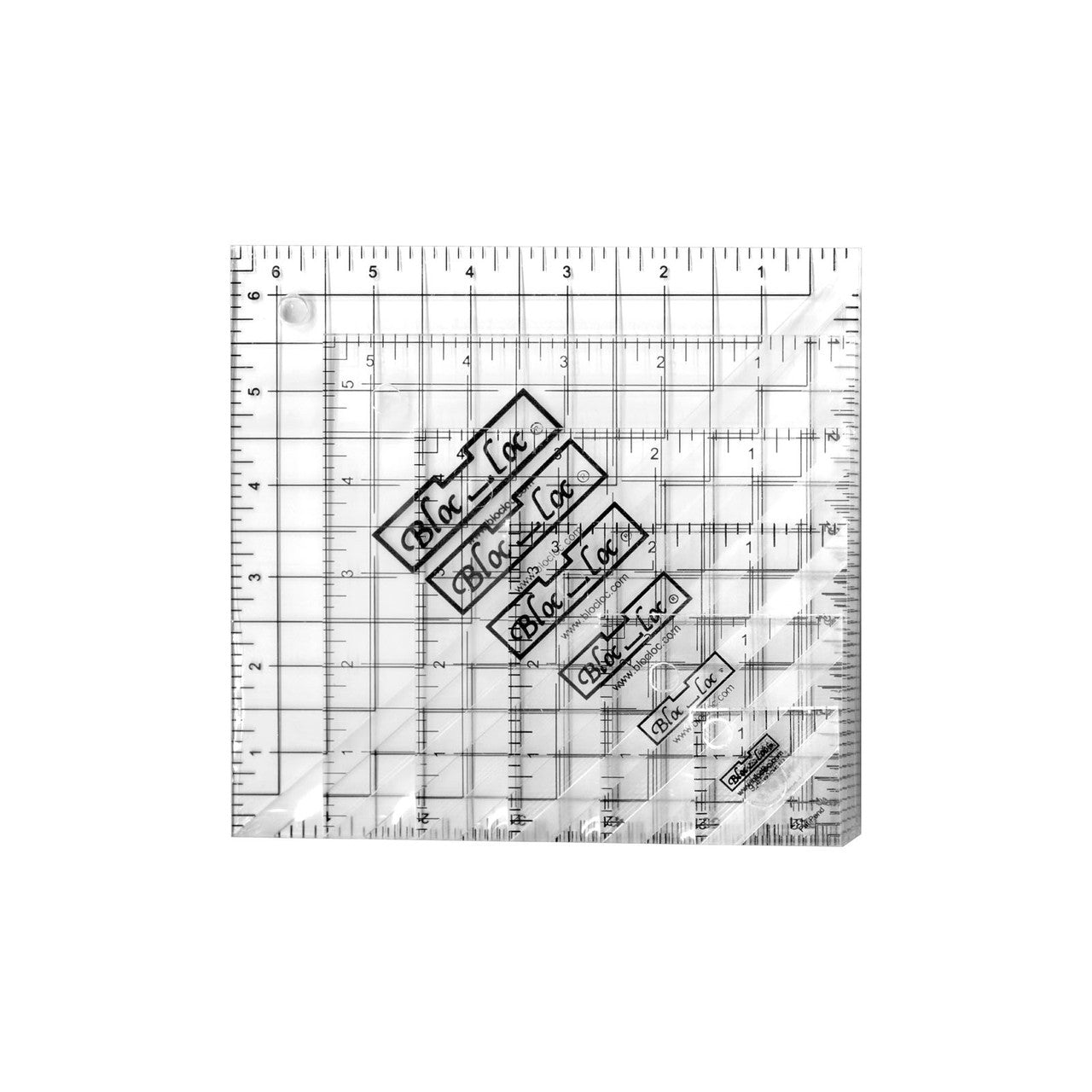 Bloc Loc Half Square Triangle Ruler Set #1 BLLHST-SET1
