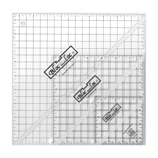 Bloc Loc Half Square Triangle Ruler Set #7 BLLHST-SET7