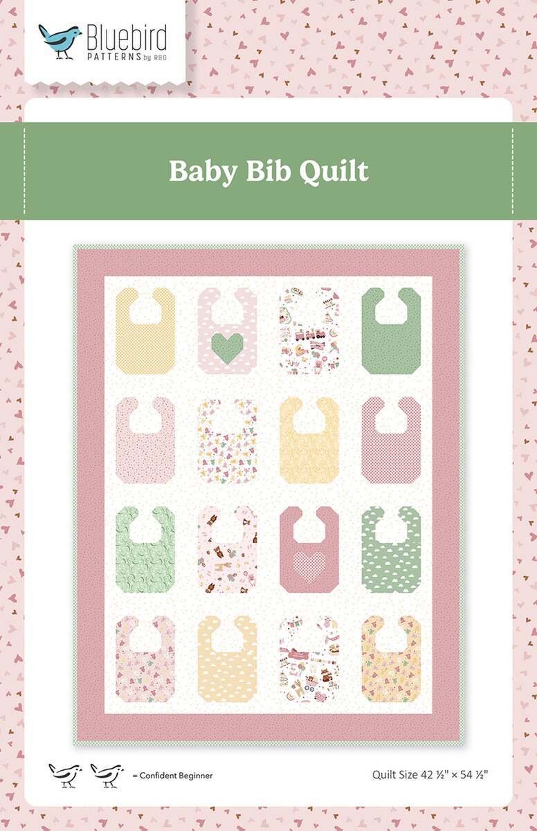 Bluebird Patterns Baby Bib Quilt Pattern P100-BABYBIB