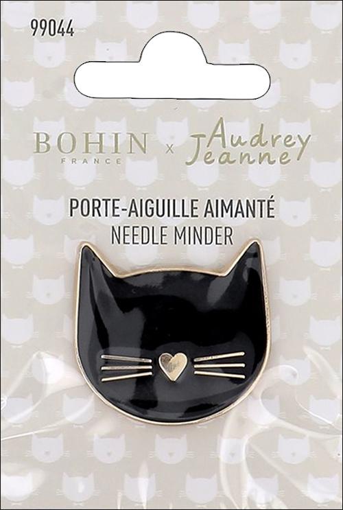 Bohin France Audrey Jeanne Cat Enamel Needle Minder 99044