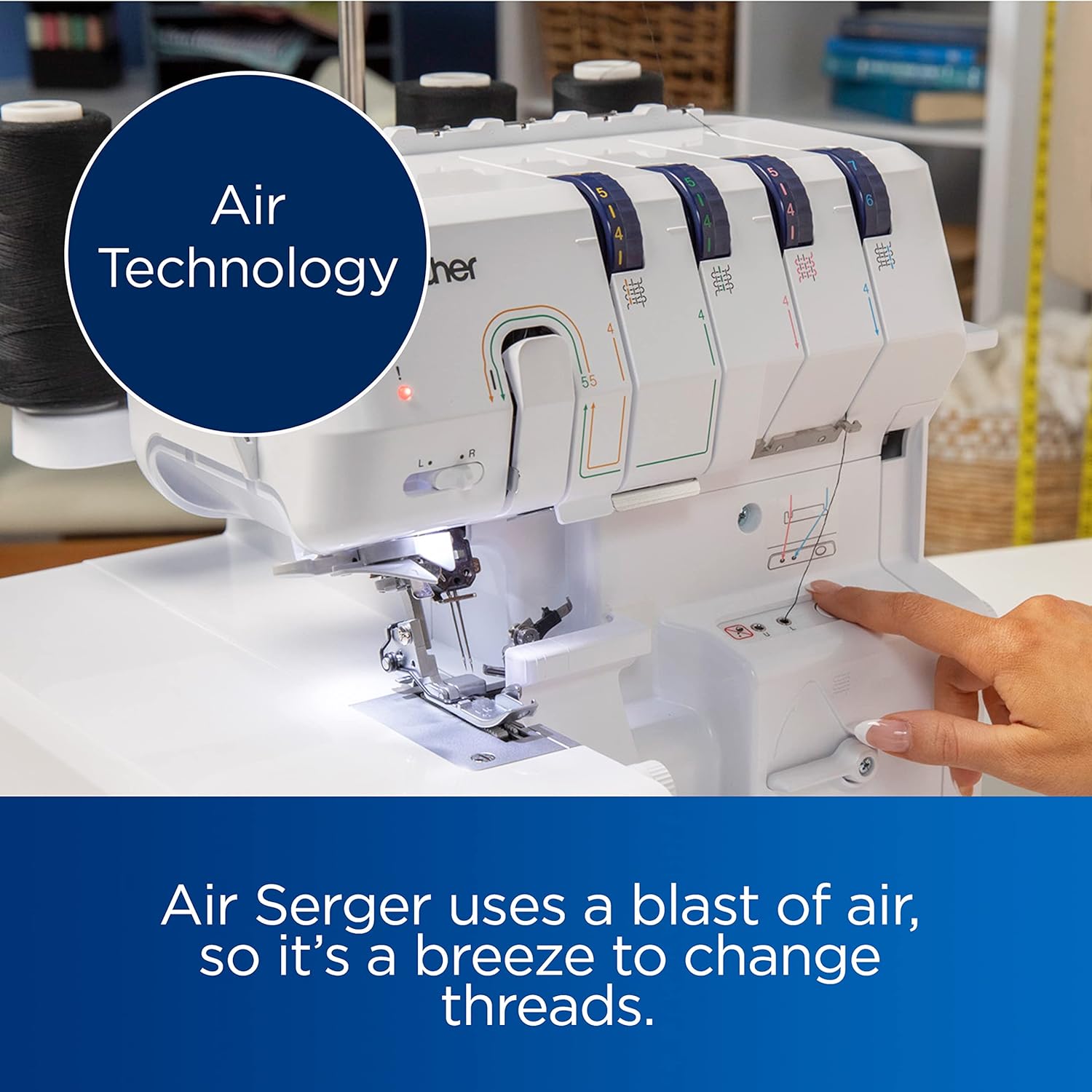 Brother AIR1800 Air Thread Serger Machine Air Technology