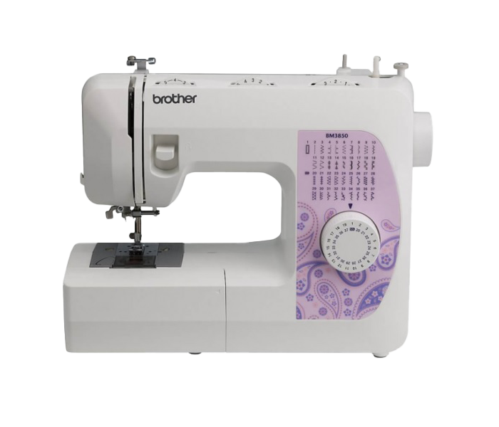 Brother sewing machine with a decorative panel on a white background