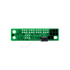 A green electronic signal conditioning module with a 4-pin connector, featuring white printed labels, screw terminals, and black terminal covers on a white background.
