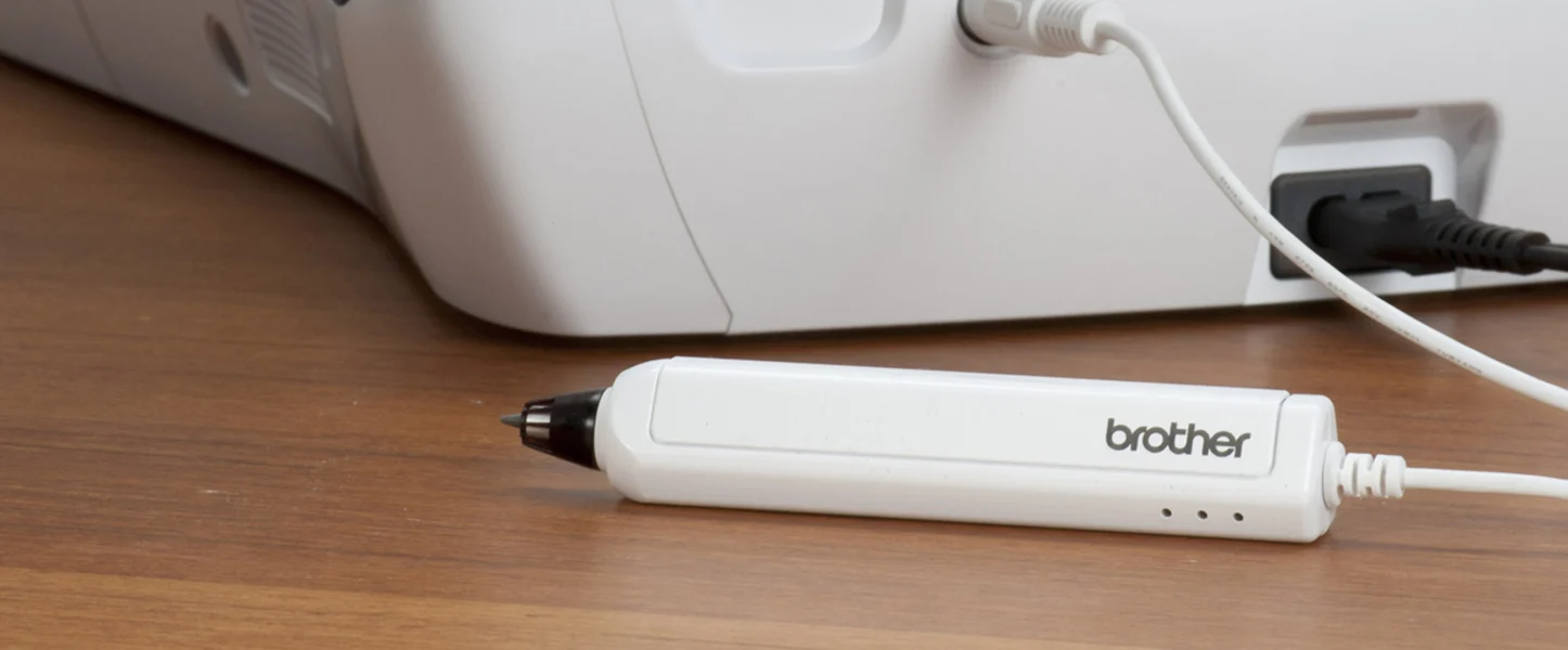 Brother Essence Innov-is VE2300 Embroidery Machine and included ultrasonic pen