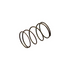 A dark bronze coil spring shown on a plain white background.