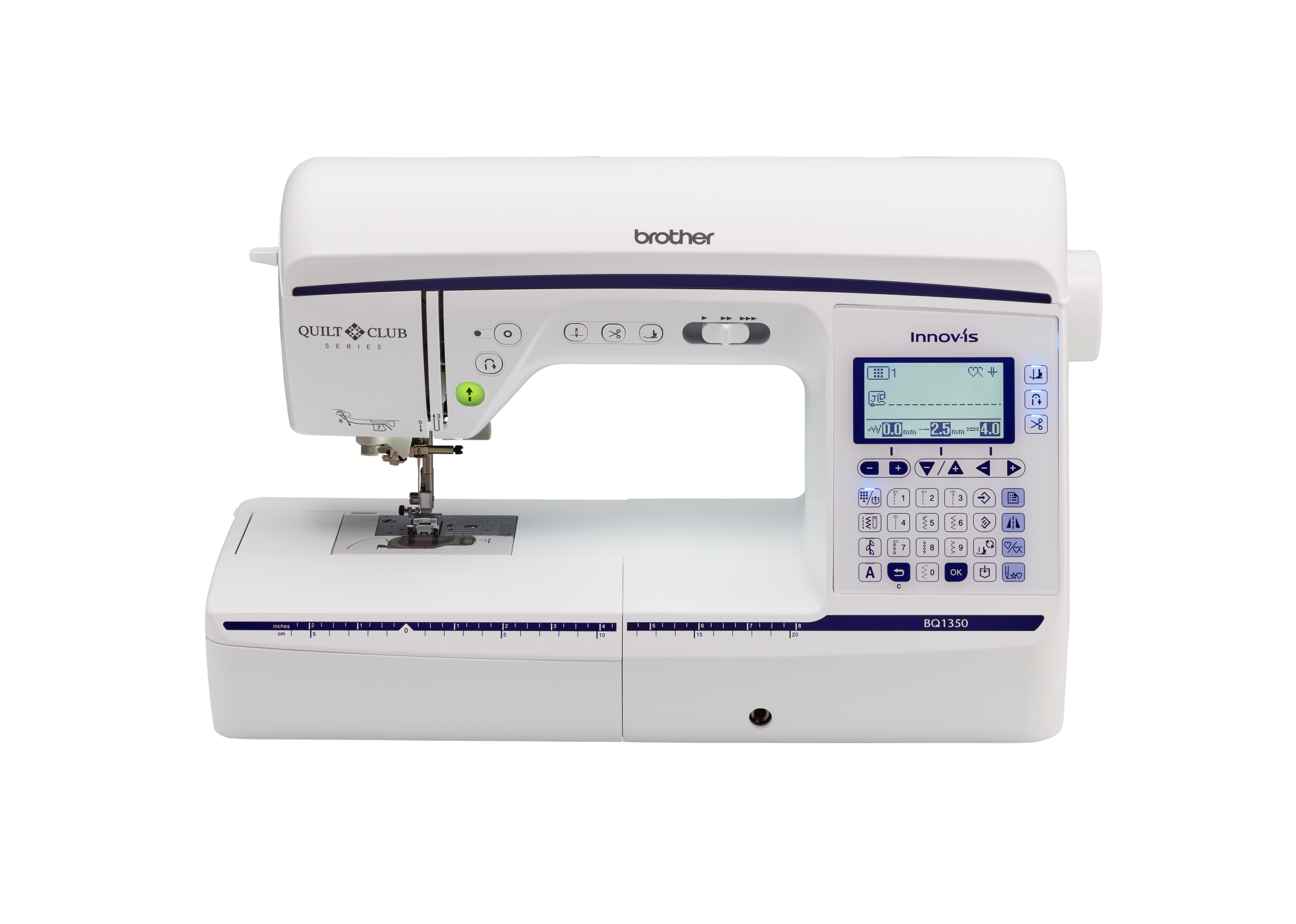 Brother sewing machine on a white background