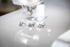 Close-up of presser feet on a white sewing machine