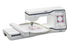 Brother embroidery machine with digital display on a white background