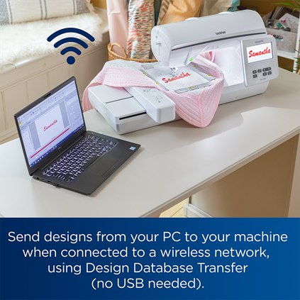 Brother Innov-is NQ1700E Embroidery Machine Design Database Transfer