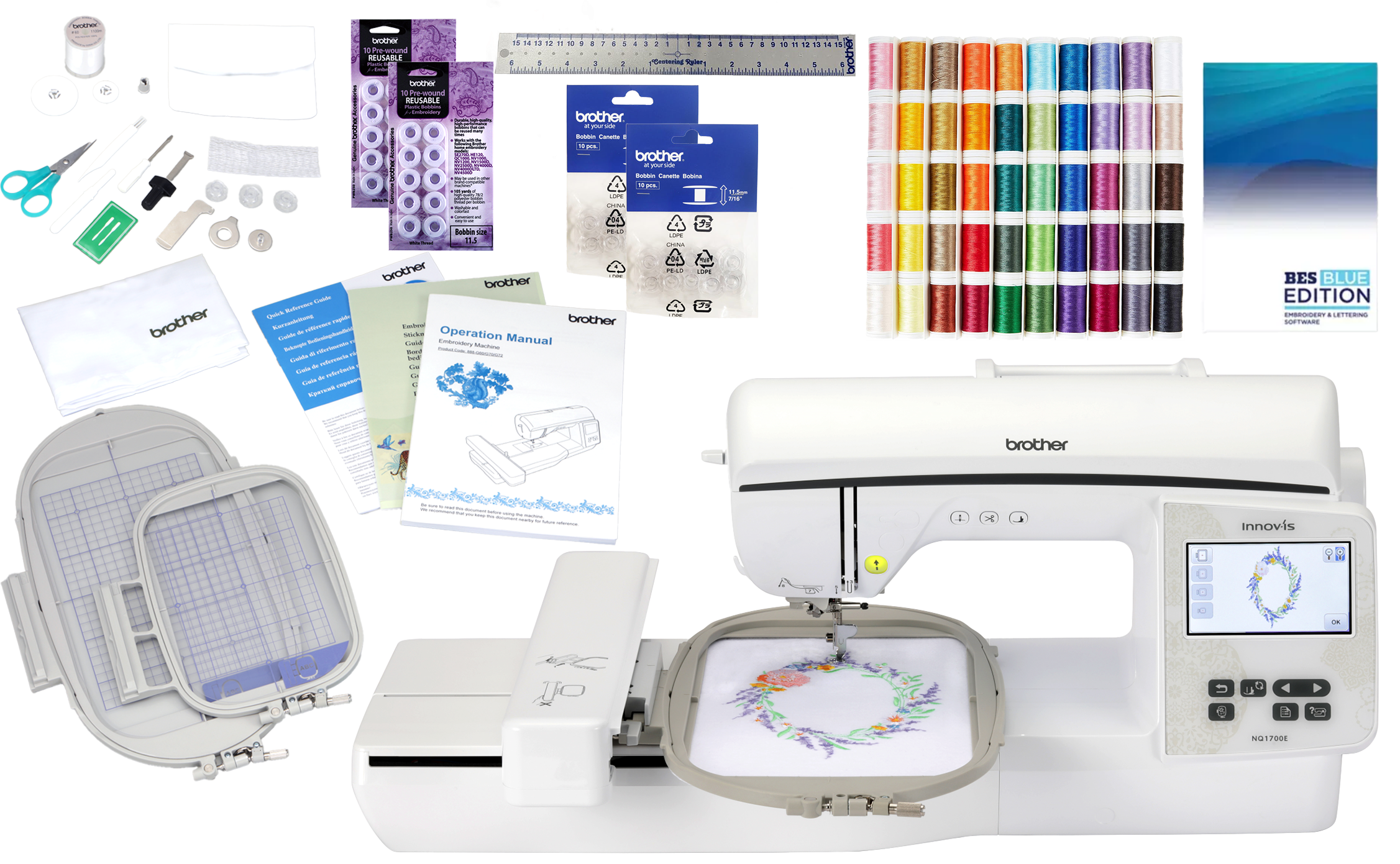 Brother Innov-is NQ1700E Embroidery Machine Thread Bundle