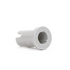 White plastic bushing on a white background