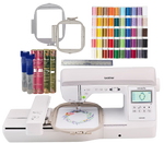Brother NQ3550W Sewing and Embroidery Machine Extra Hoop Bundle
