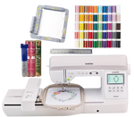 Brother NQ3550W Sewing and Embroidery Machine Magnetic Hoop Bundle