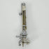 A sewing machine needle bar supporter assembly with a spring, bracket, and plastic connector, shown against a plain light background.