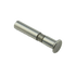 A metallic silver cylindrical pin or fastener with a threaded section and a flat circular end, shown on a plain white background.