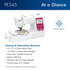 Brother PE545 Embroidery Machine At a Glance