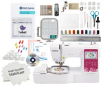 Brother PE545 Embroidery Machine Embroidery Thread and Software Bundle