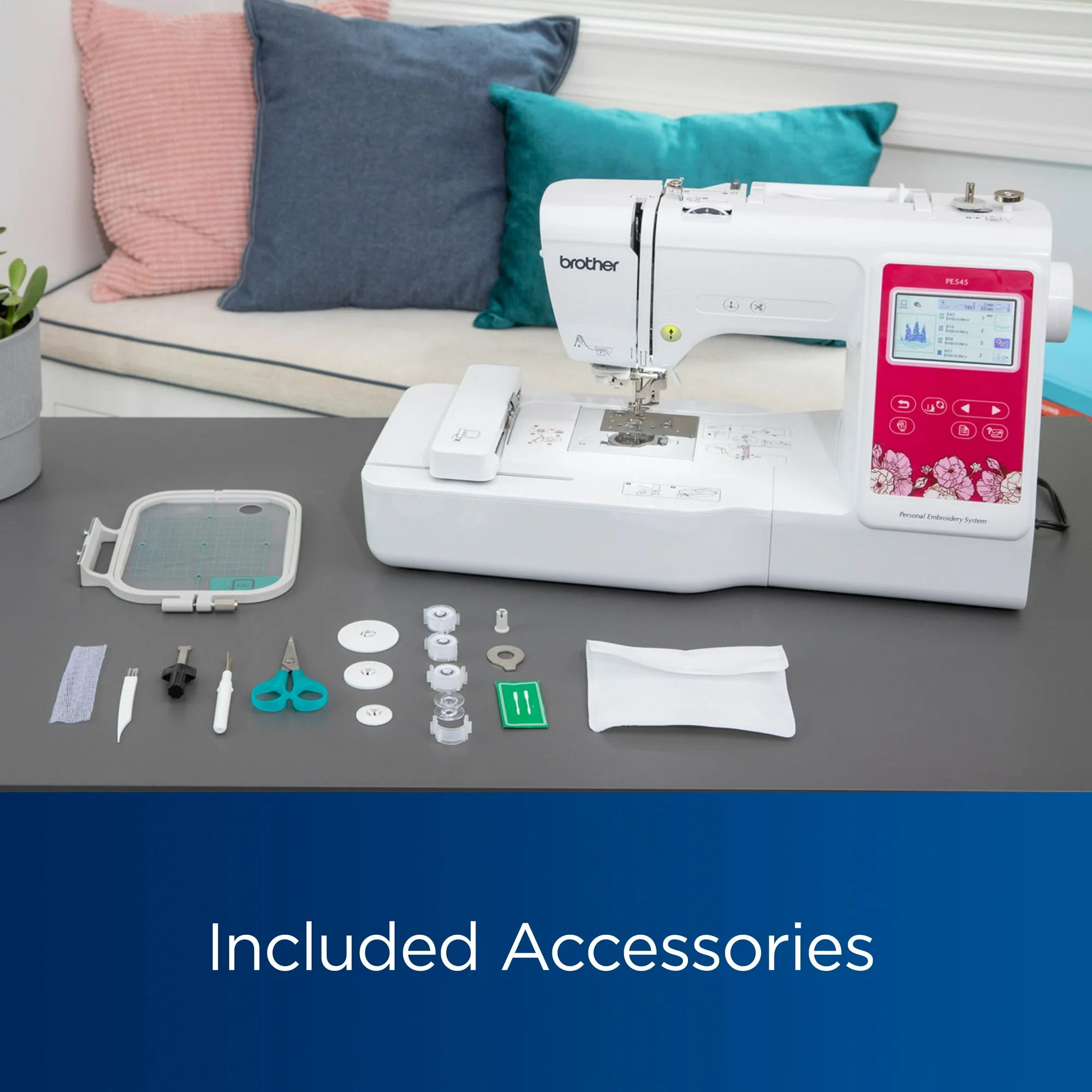 Brother PE545 Embroidery Machine Included Accessories