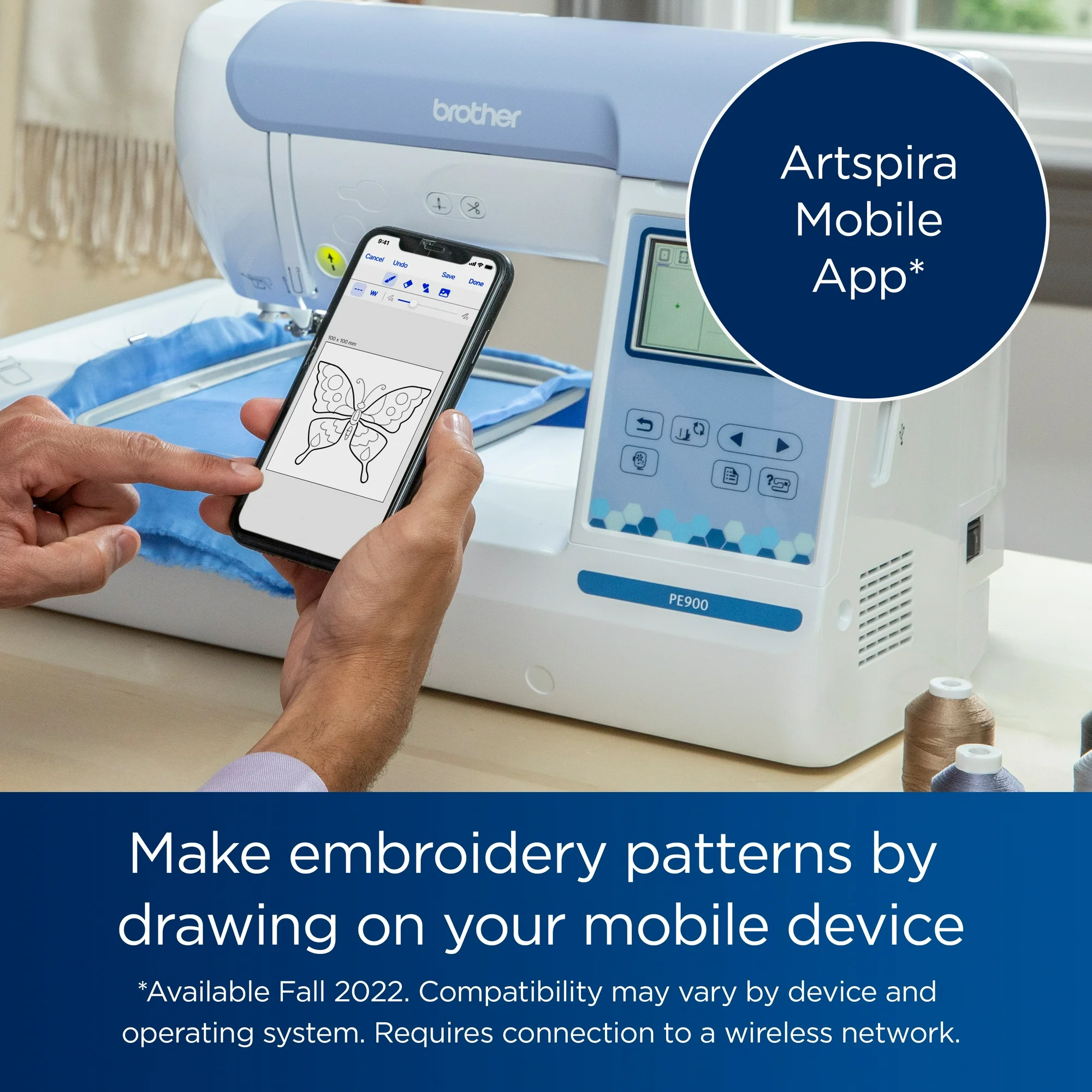 Brother PE900 Embroidery Machine Artspira