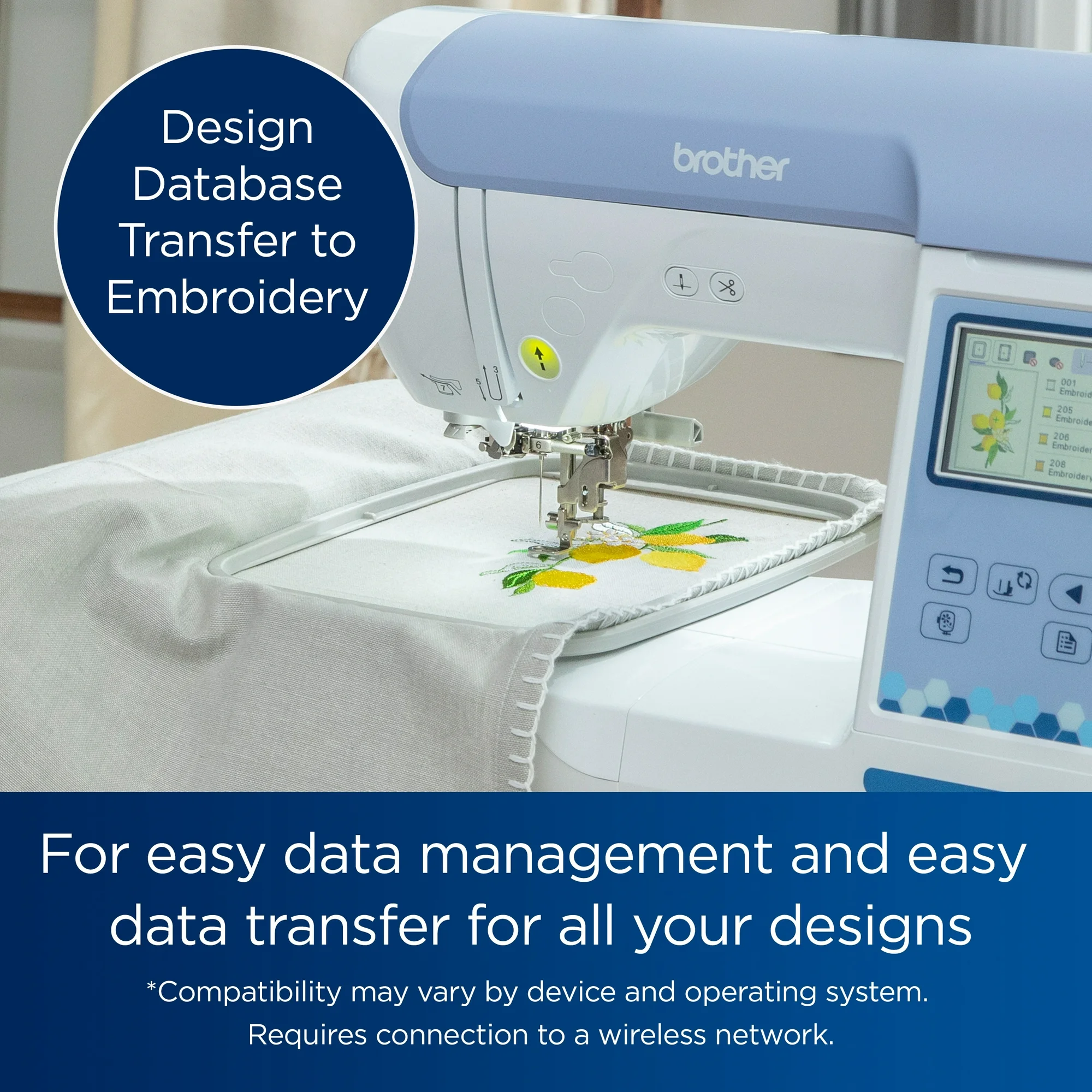 Brother PE900 Embroidery Machine Design Database Transfer