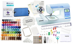 Brother PE900 Embroidery Machine Software and Thread Bundle