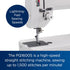 Brother PQ1600S High Speed Straight Stitch Sewing and Quilting Machine Lightning Fast Sewing Speeds