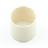 A small off-white plastic ring, photographed against a plain white background.
