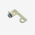A small metal tool or replacement part with a looped handle and a short bristle brush on one end, shown on a plain light background.