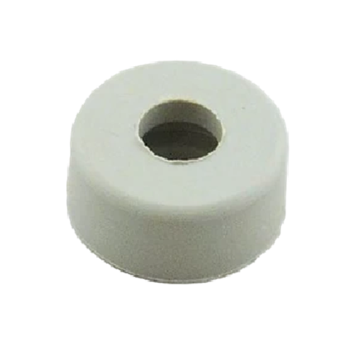 A small round off-white rubber cap with a central hole, shown on a plain white background.