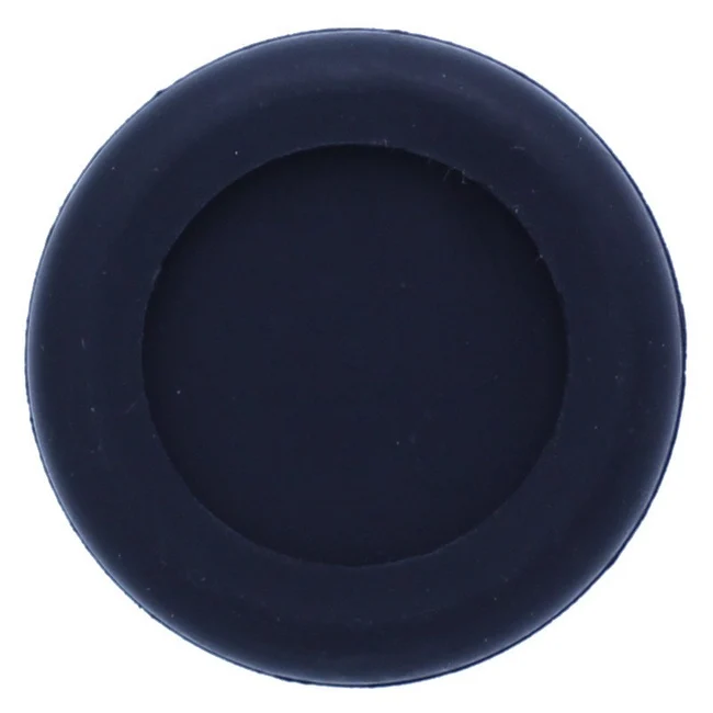 A round black rubber or silicone ring-shaped pad or grommet, shown from a top-down view on a plain white background.