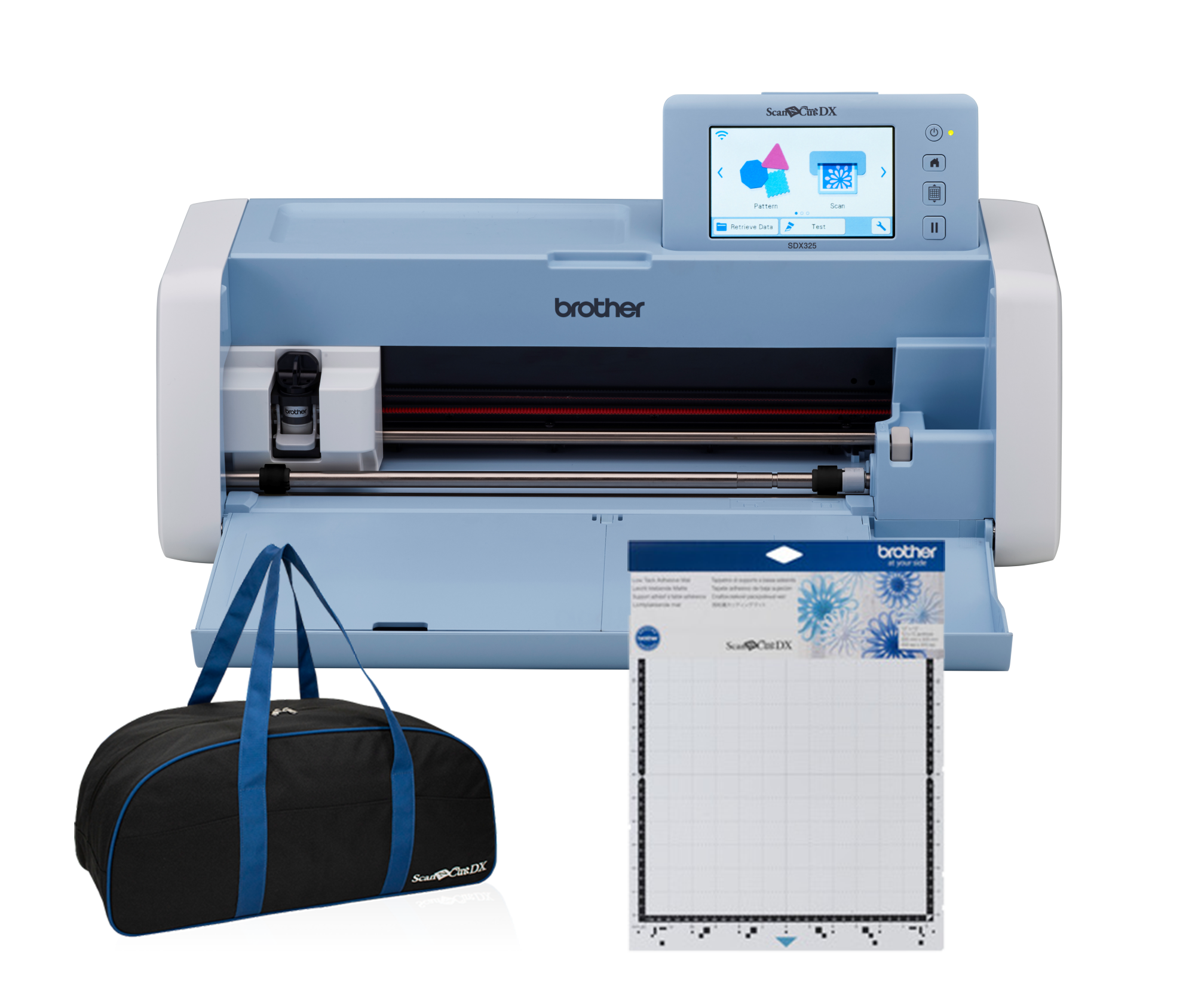 Brother SDX325 ScanNCut Craft Cutting Machine Duffle Bag Bundle