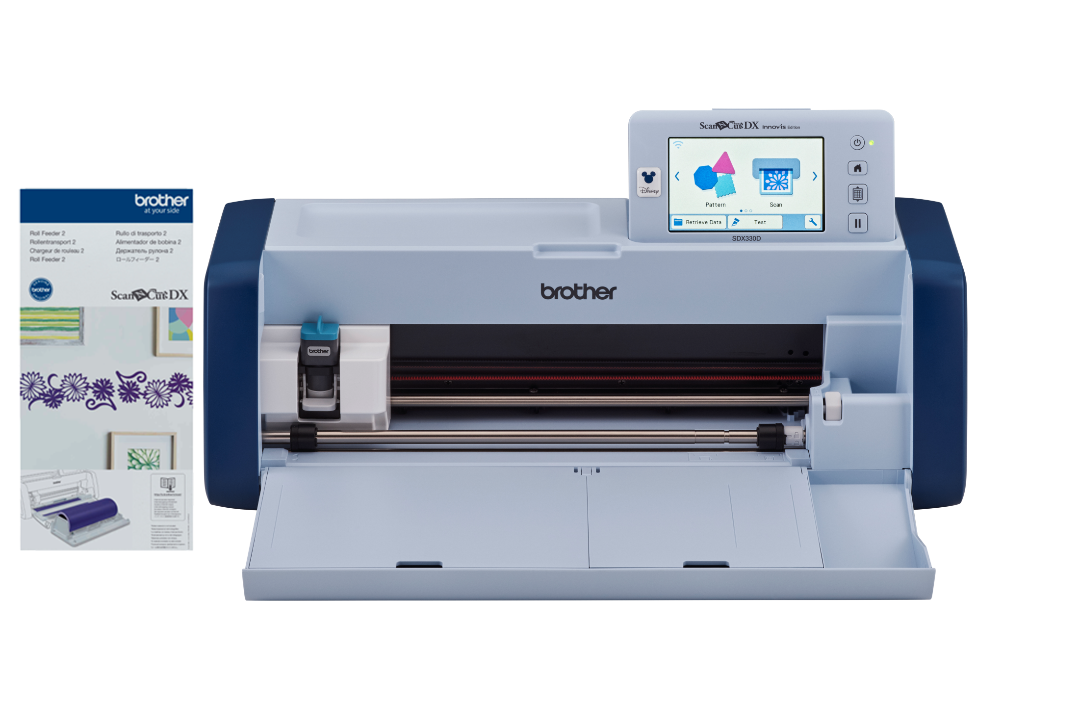 Brother SDX330D Disney ScanNCut Craft Cutting Machine Roll Feeder Bundle