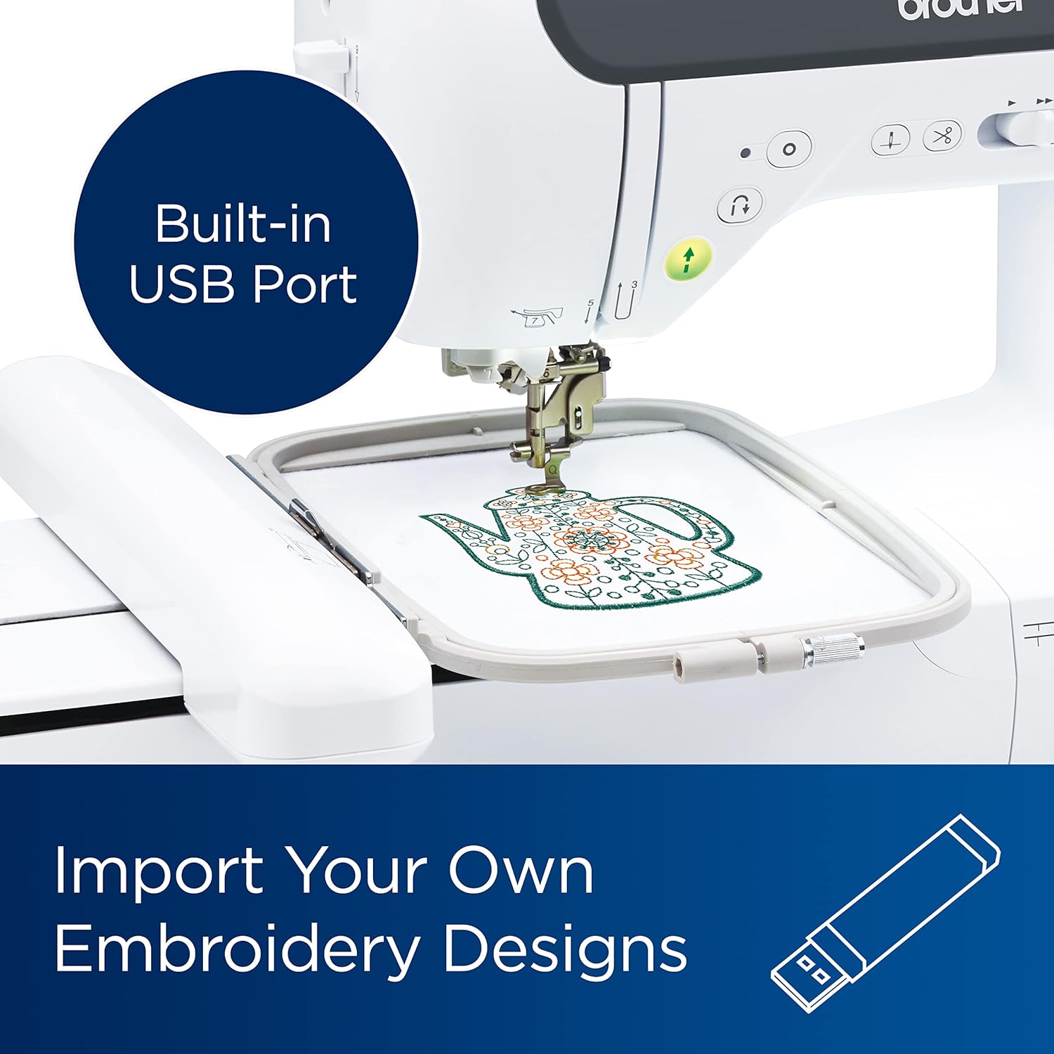 Brother SE2000 Sewing and Embroidery Machine Built-in USB Port