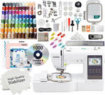 Brother SE700 Sewing and Embroidery Machine 103 Embroidery Thread Spool Bundle