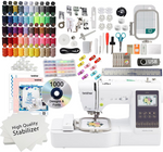 Brother SE700 Sewing and Embroidery Machine 50 Bobbins and Sewing Thread Spool Bundle