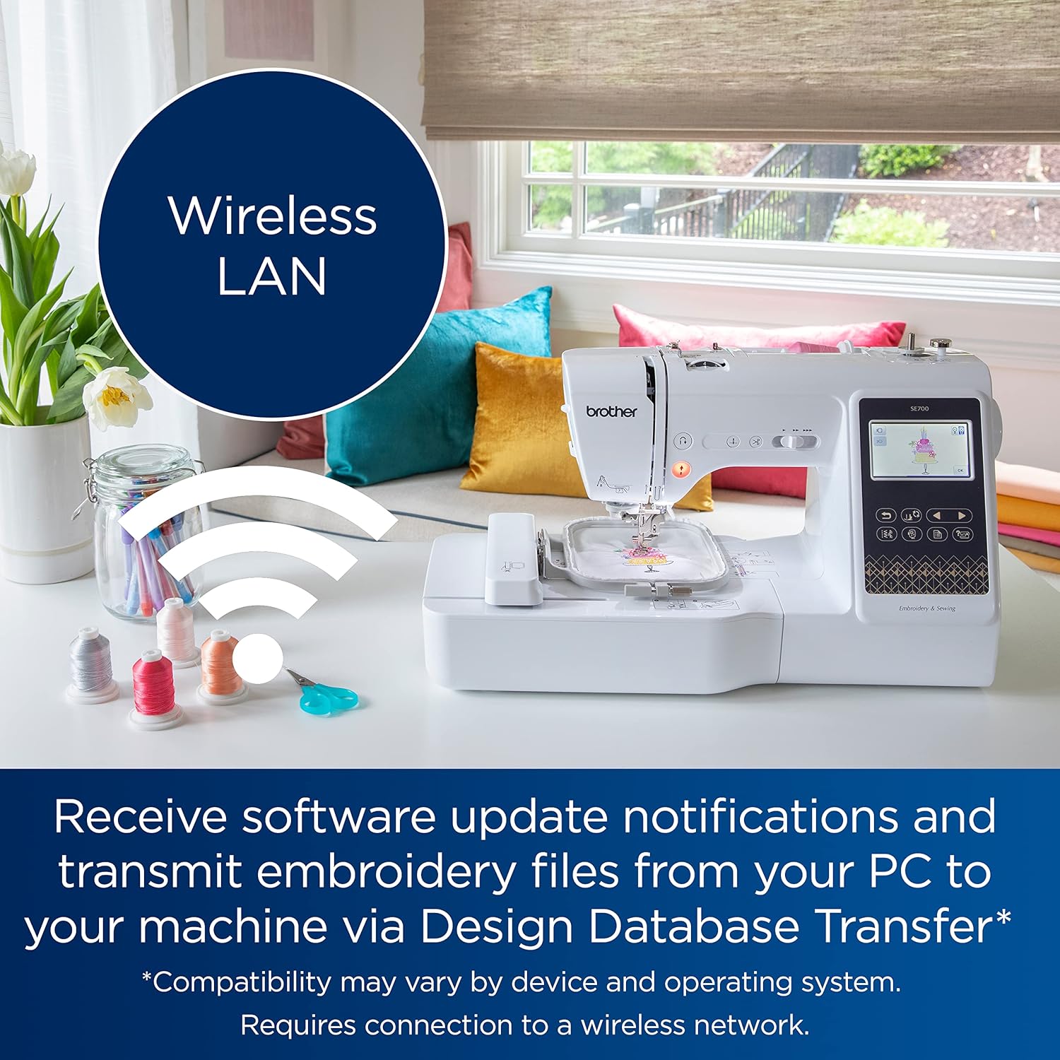 Brother SE700 Sewing and Embroidery Machine Wireless LAN