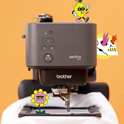 Brother Skitch PP1 Free Arm Artspira Embroidery Machine Example