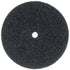 A round black abrasive sanding disc with a central hole, shown against a plain white background.