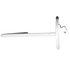 A white plastic spool hook with a black seal and a small silver bracket, shown against a solid white background.