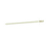 White plastic spool pin on a white background
