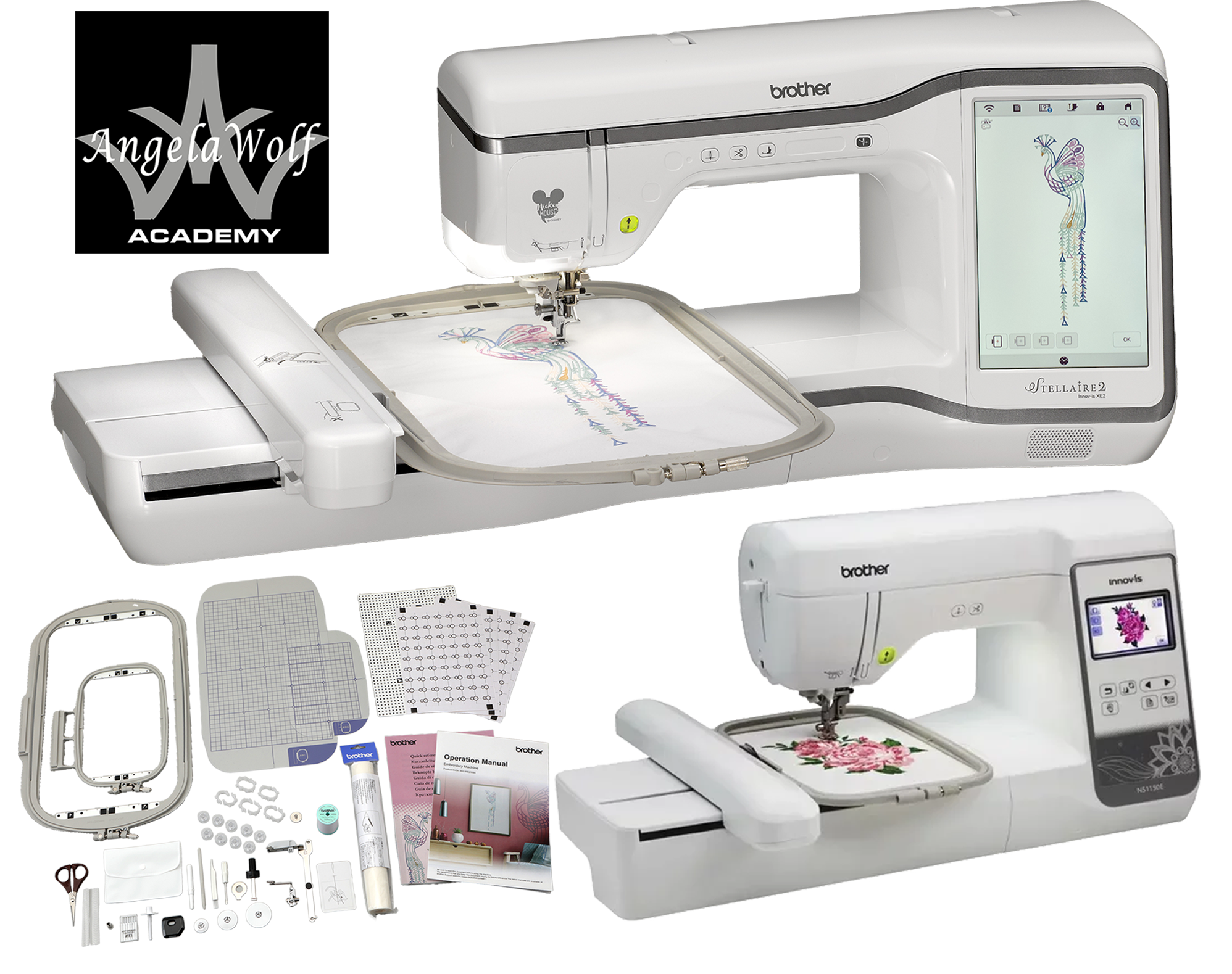 Brother Stellaire Innov-is XE2 Embroidery Machine NS1150E Combo Package