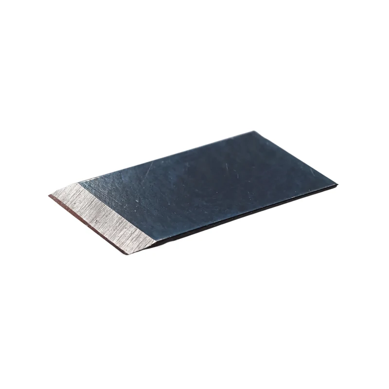 A single flat rectangular metal blade or scraper-like tool piece shown on a plain white background.